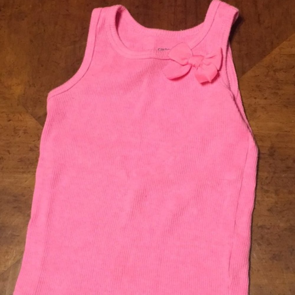 Carter's pink tank top 5T